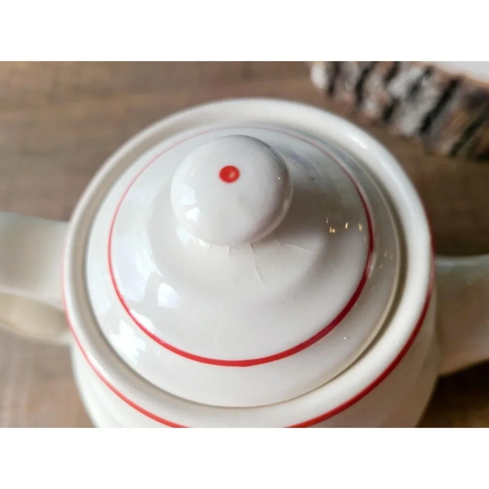 Teapot Universal Cambridge Pottery USA MCM Vintage 1950's Tea‎ Pot Flower Floral